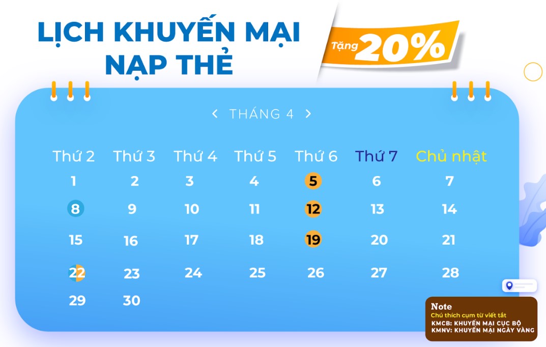 Khuyến mãi nạp thẻ: Nhận ngay ưu đãi cùng khuyến mại nạp thẻ VinaPhone tháng 4/2024