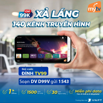 Gói D99V - Gói cước sim trả trước vinaphone 99.000đ/1 tháng