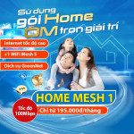 Gói Home Mesh 1 - Gói cước internet VNPT 195.000đ/1 tháng