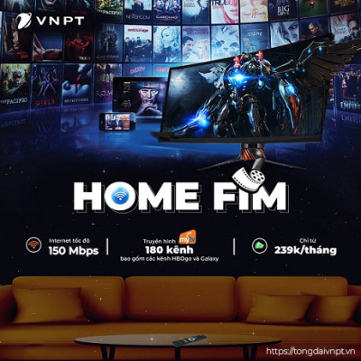 Gói Home Fim - Gói cước internet VNPT và truyền hình MyTV nâng cao 239.000đ/1 tháng