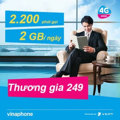 Gói TG249 - Gói cước sim trả trước vinaphone 249.000đ/1 tháng